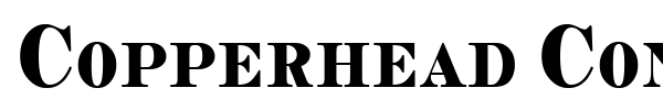 Copperhead Condensed font preview